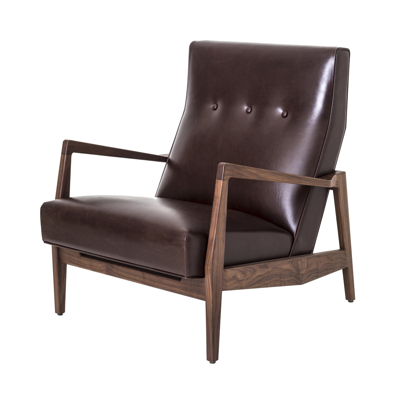 Risom Lounge Chair: Natural Walnut