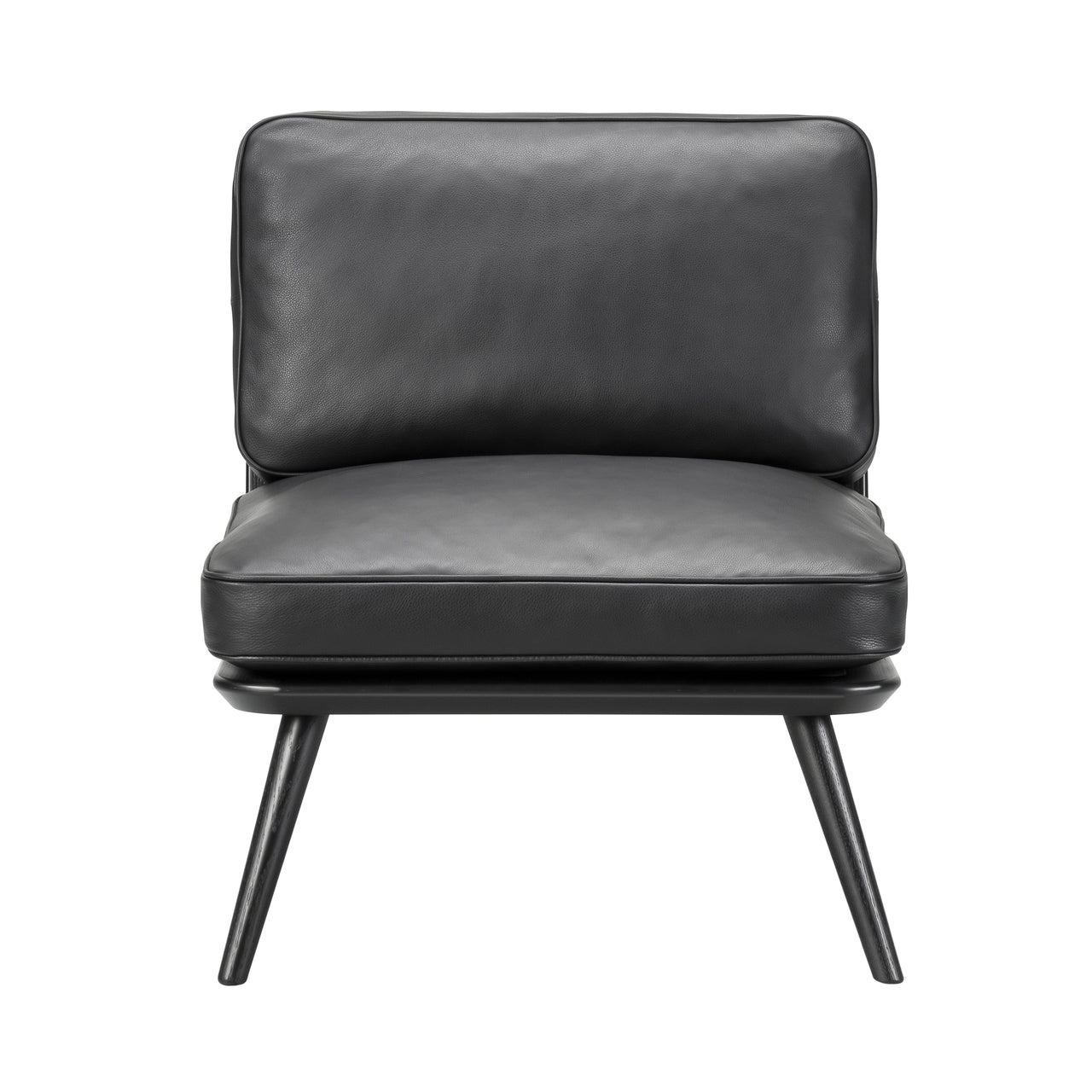 Spine Lounge Suite Chair Petit: Black Lacquered Ash