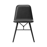 Spine Chair: Wood Base + Black Lacquered Ash