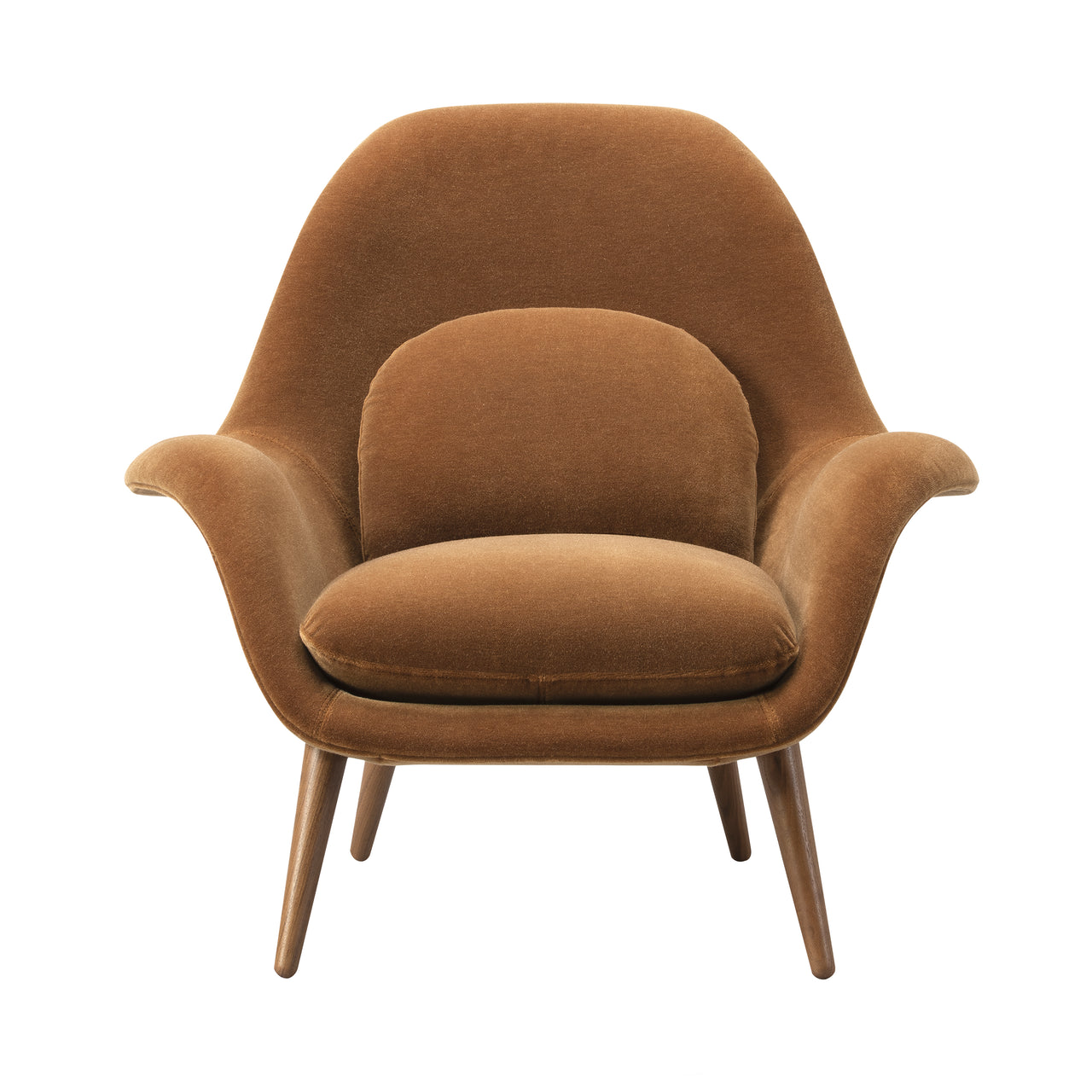 Swoon Lounge Chair: Smoked Stained Oak