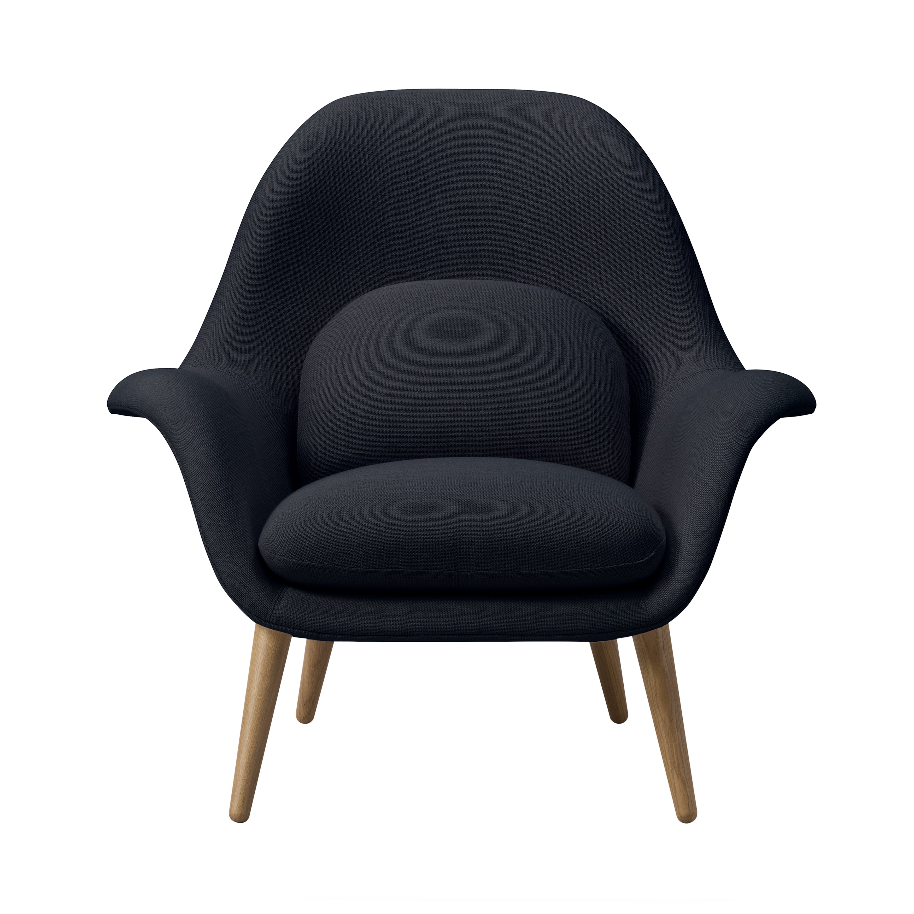Swoon Lounge Chair: Lacquered Oak