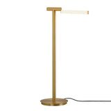 Signal Floor Lamp: Pivot + Satin Brass
