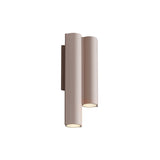 Silo 2WC Wall Light: Downlight with Uplight + Dusty Pink