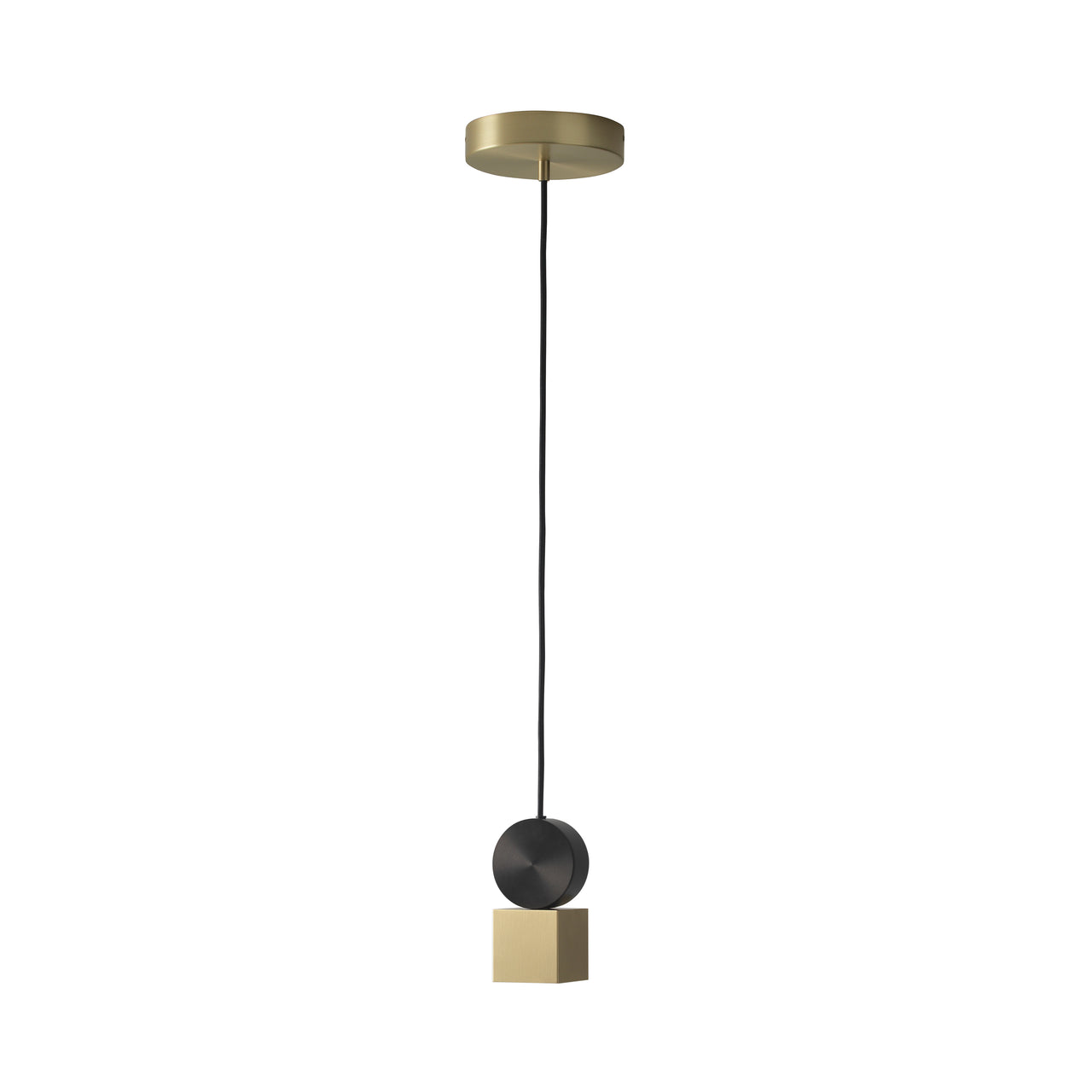 Calé(e) Pendant: Version 1 + Satin Brass + Satin Graphite + Black