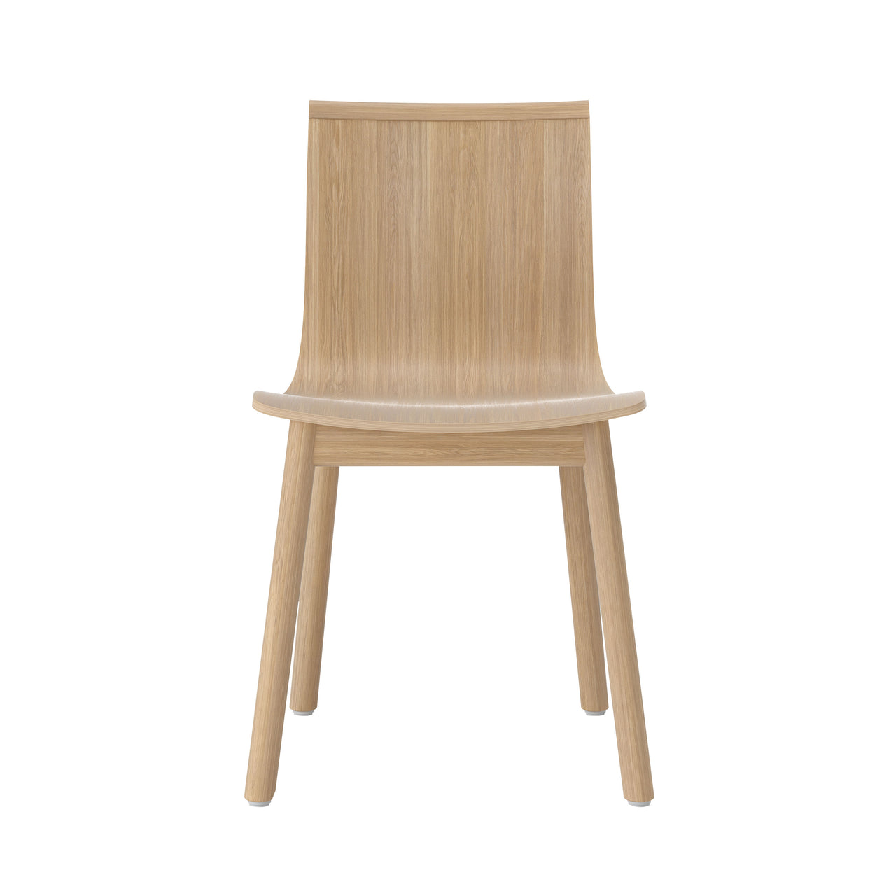 Serif Chair: Wooden Base + Natural Oak