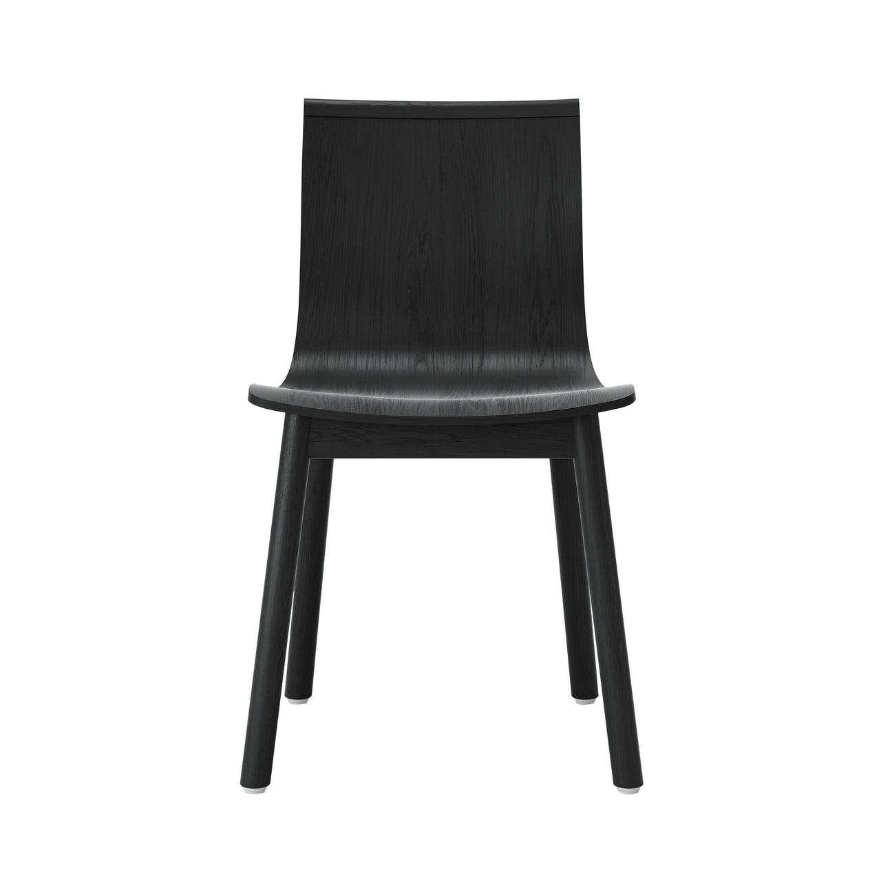 Serif Chair: Wooden Base + Black Stained Oak