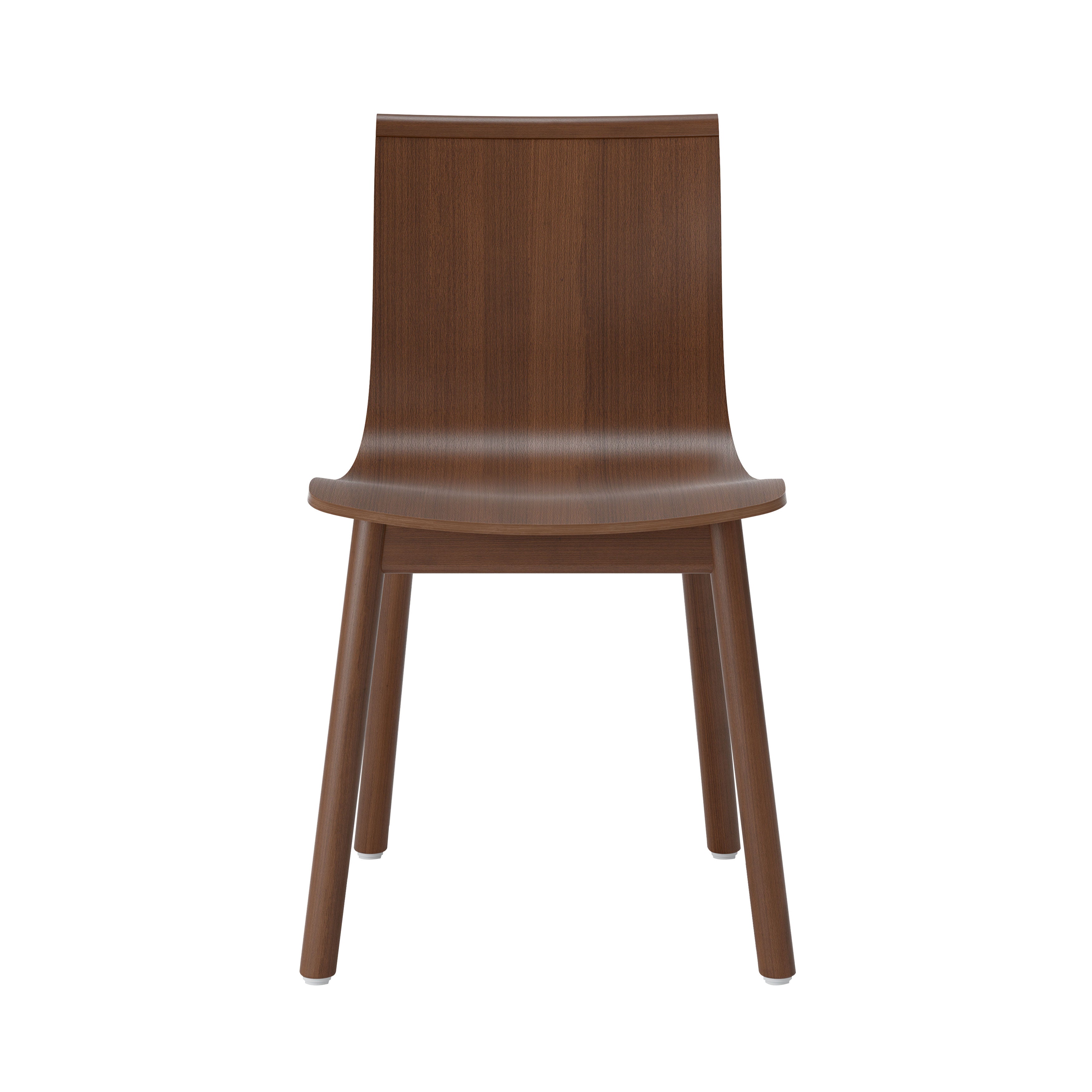 Serif Chair: Wooden Base + Walnut Stained Beech
