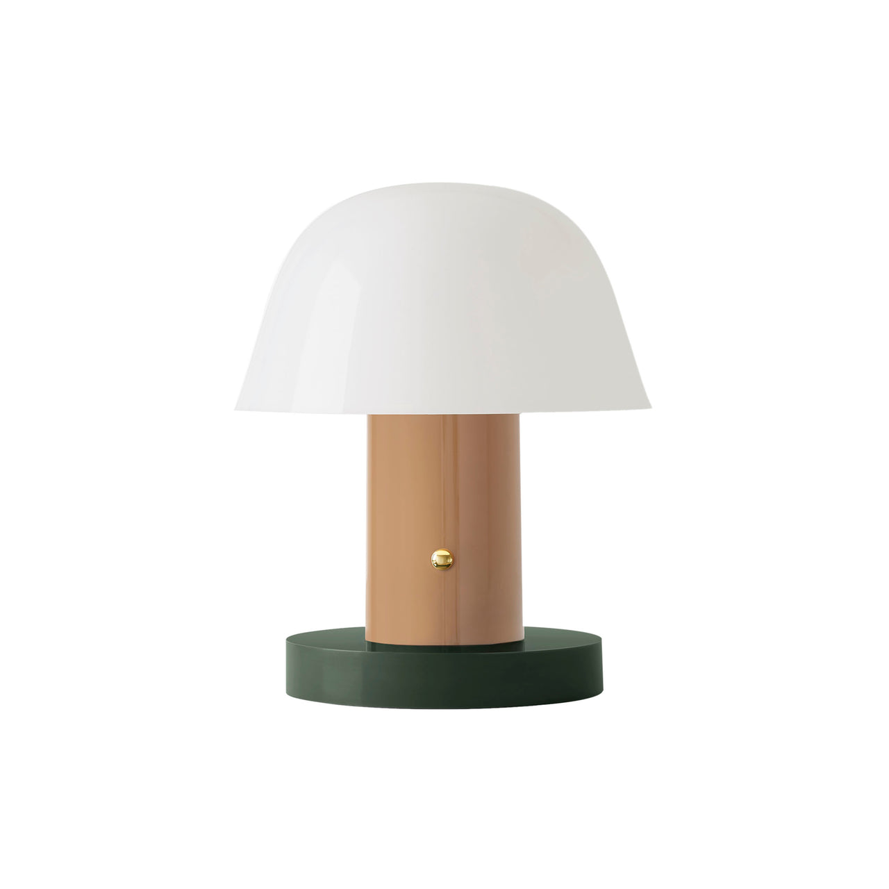 Setago Table Lamp JH27 Cordless: Nude + Forest