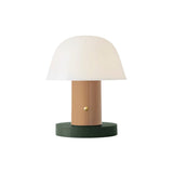 Setago Table Lamp JH27 Cordless: Nude + Forest