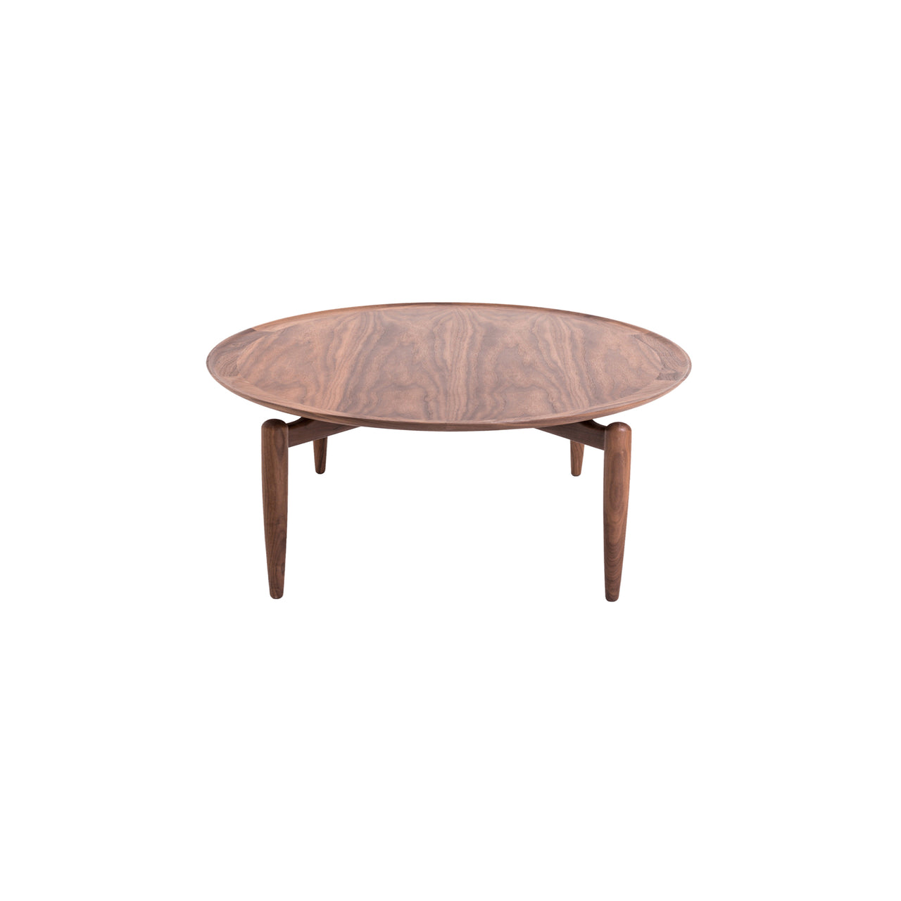 Slow Coffee Table: Natural Walnut + Round