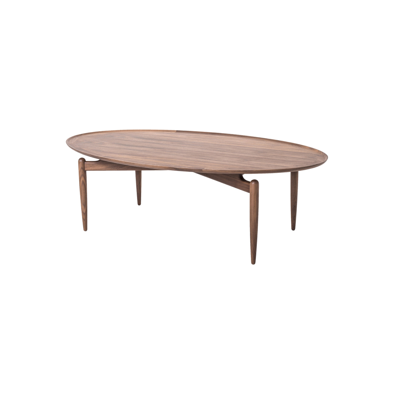 Slow Coffee Table: Natural Walnut + Oval