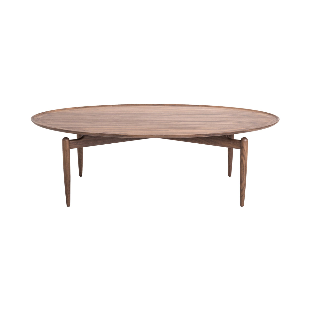 Slow Coffee Table: Natural Walnut + Oval