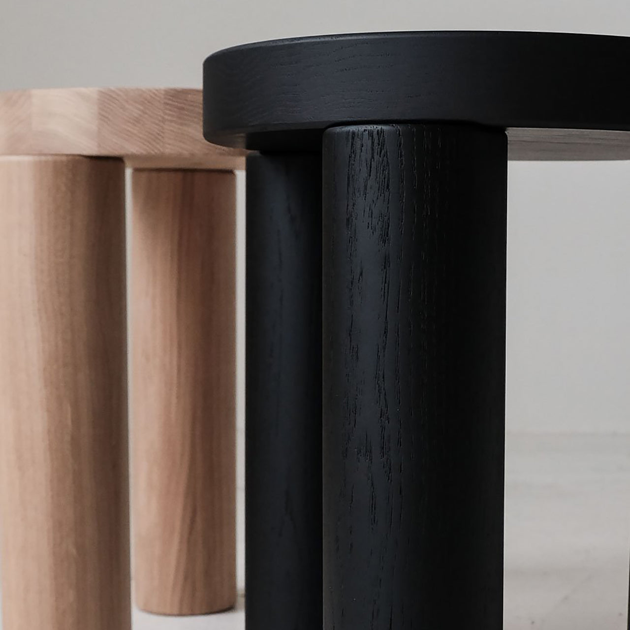 Offset Stool + Side Table