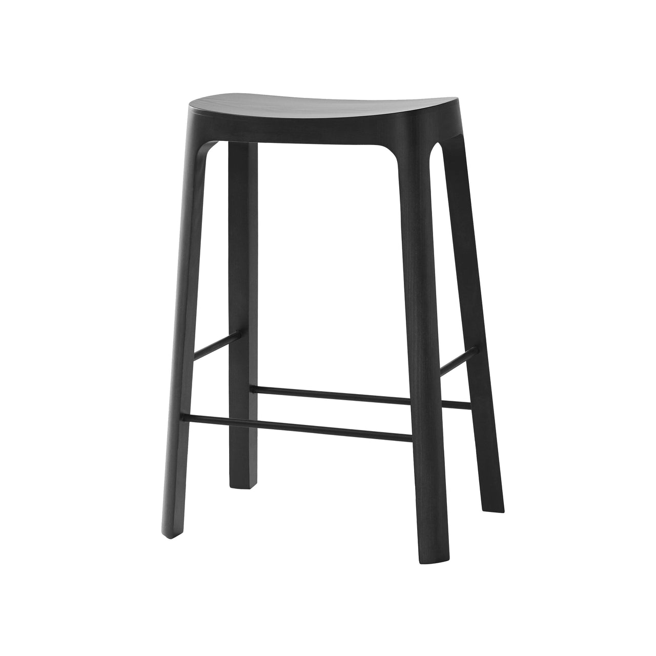 Crofton Bar + Counter Stool: Counter + Stained Black Pine