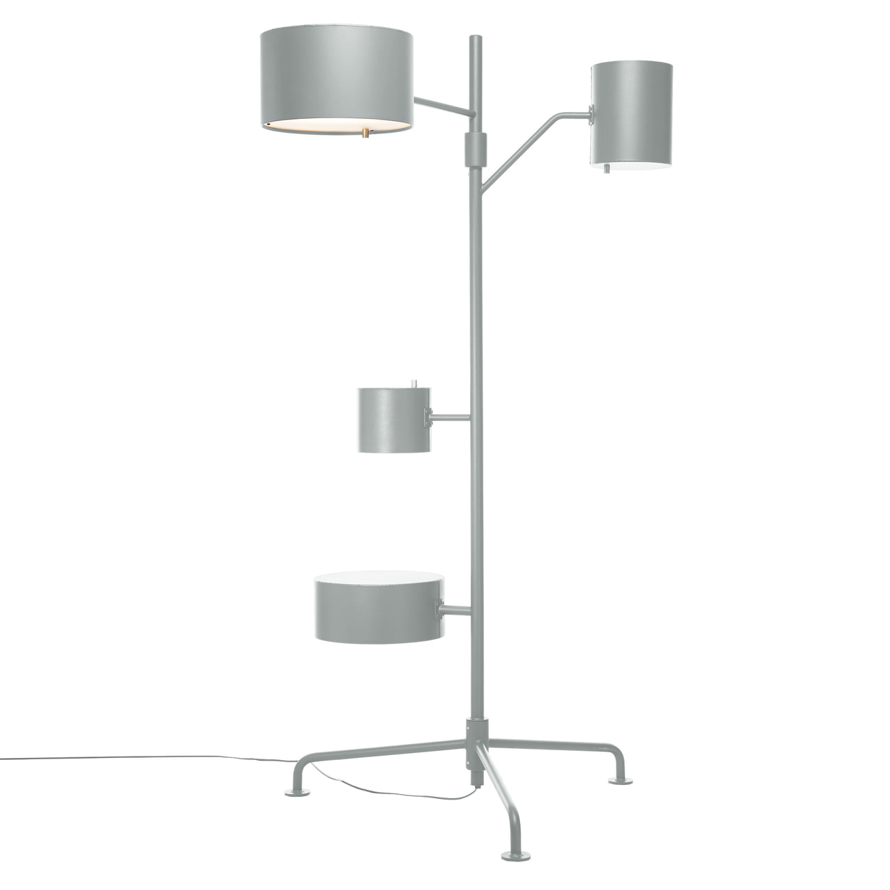 Statistocrat Floor Lamp: Light Grey