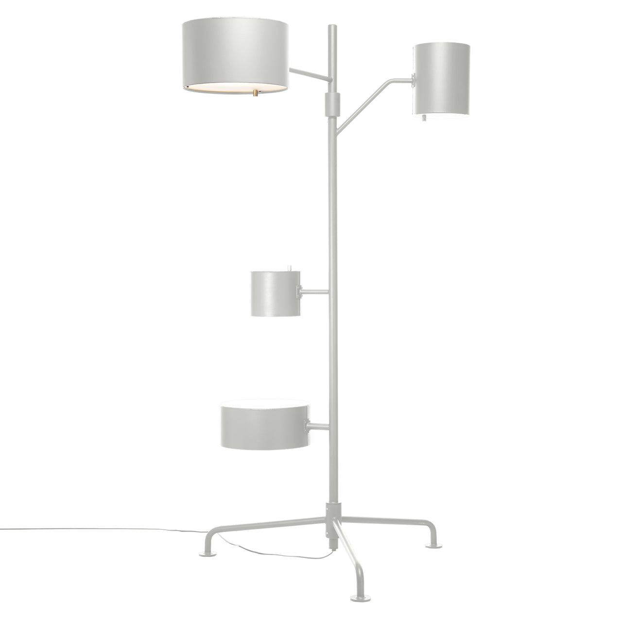 Statistocrat Floor Lamp: Pure White