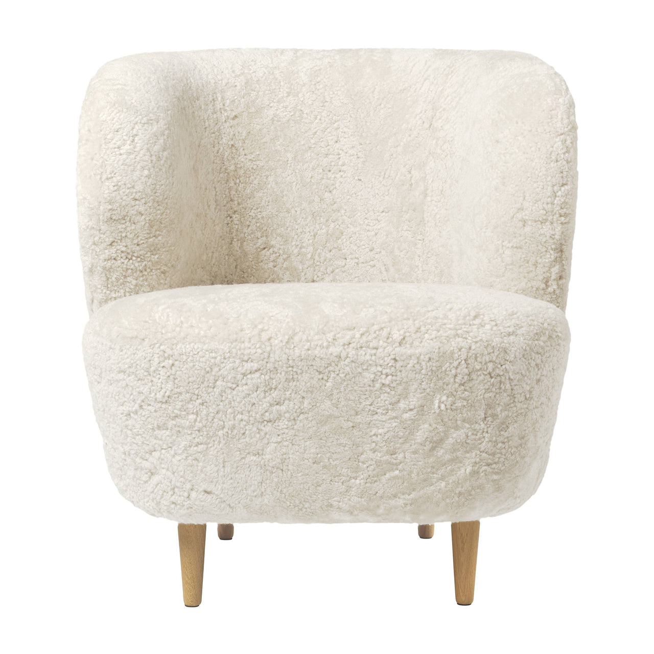 Stay Lounge Chair: Small + Semi Matt Lacquered Oak