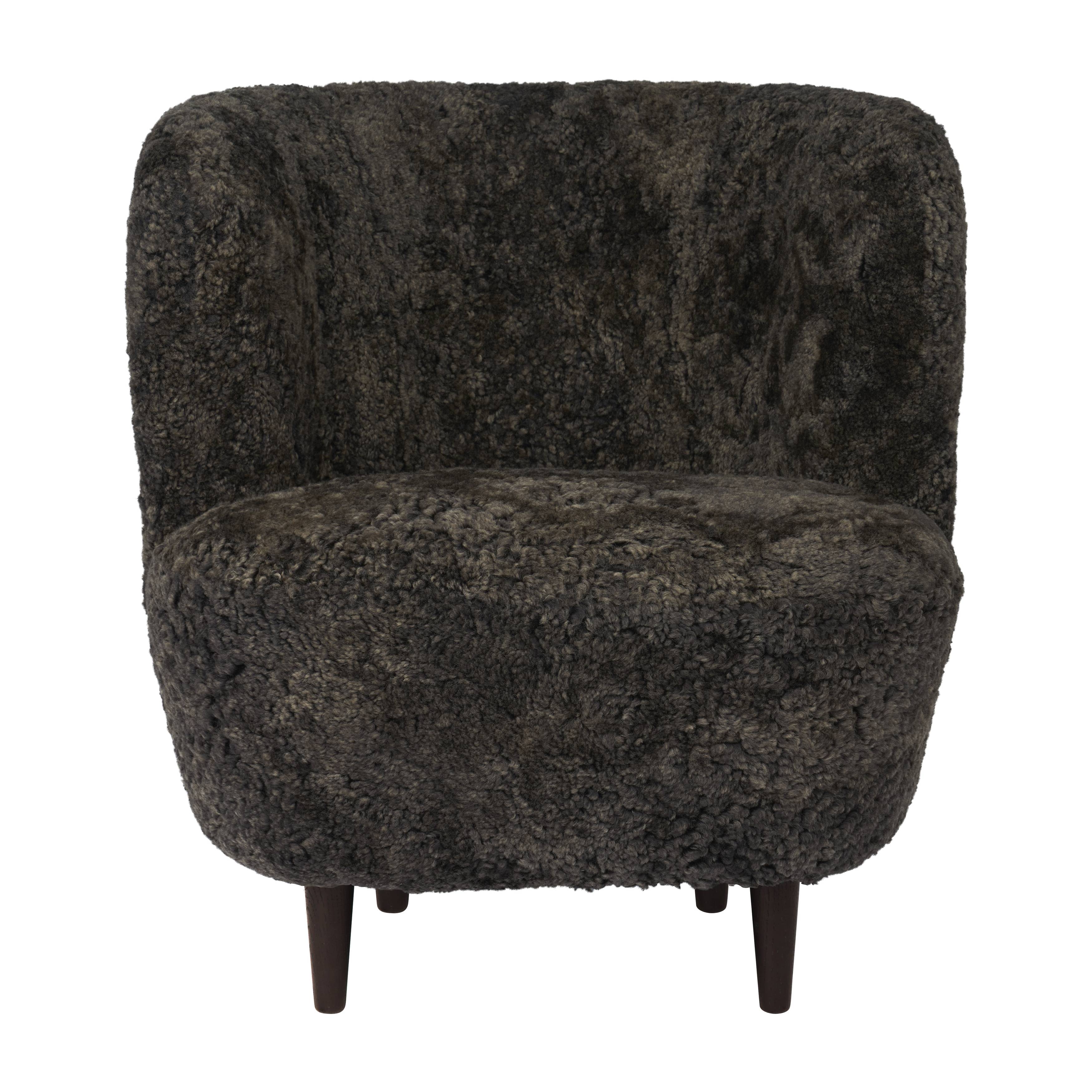 Stay Lounge Chair: Small + Matt Lacquered Smoked Oak