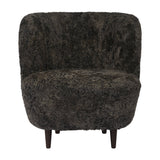 Stay Lounge Chair: Small + Matt Lacquered Smoked Oak