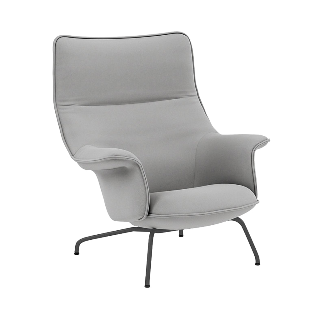 Doze Lounge Chair: Anthracite Black