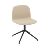 Visu Wide Chair: Swivel Base with Return + Upholstered