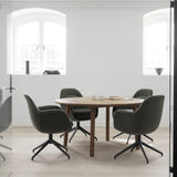 Swoon Dining Armchair: Swivel Base + LS