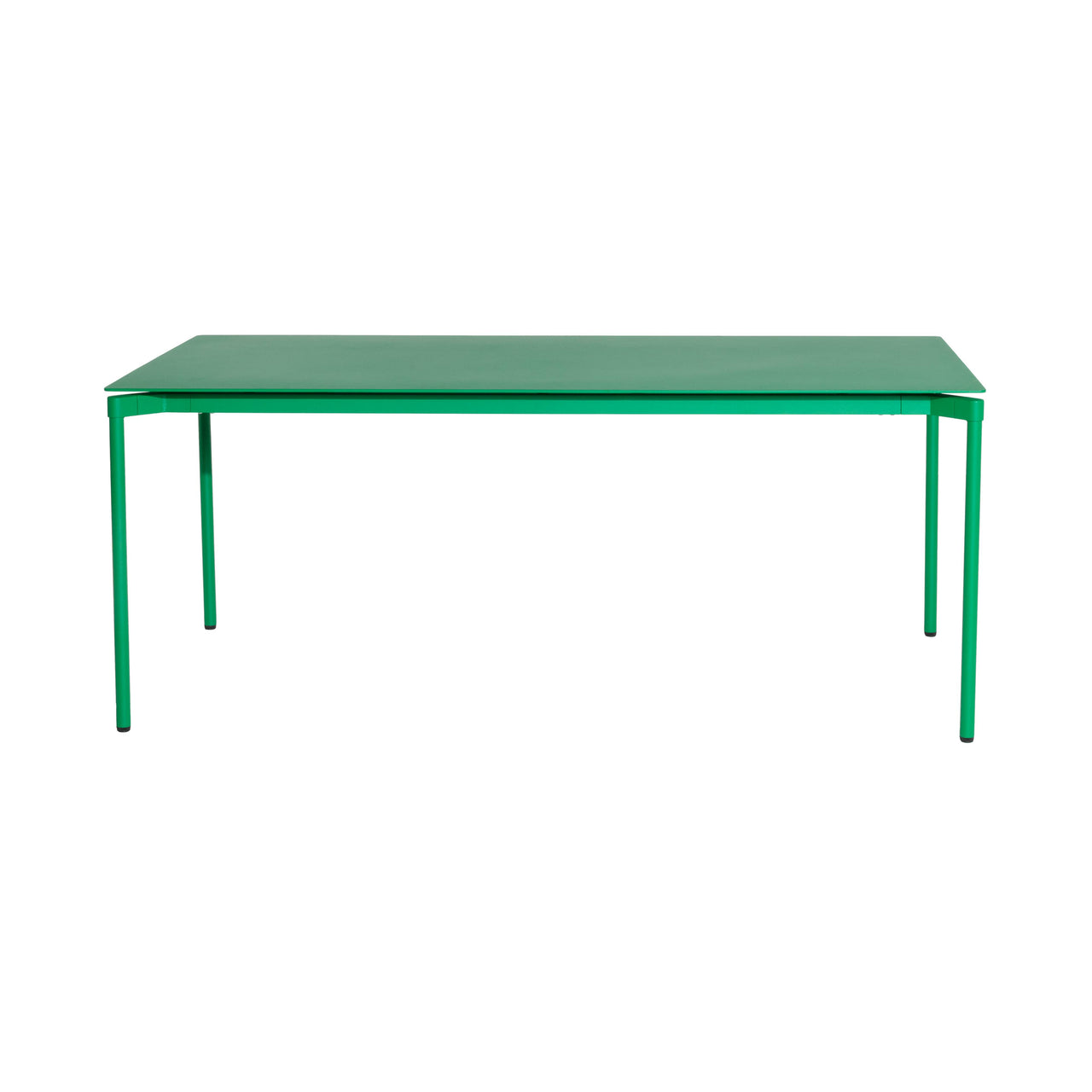 Fromme Dining Table: Outdoor + Rectangle + Mint Green