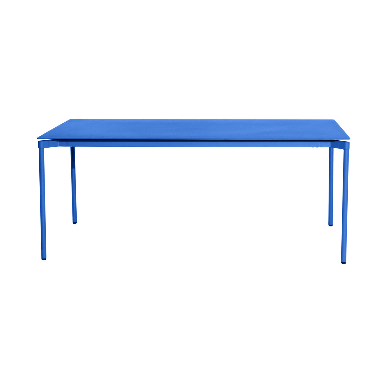 Fromme Dining Table: Outdoor + Rectangle + Blue