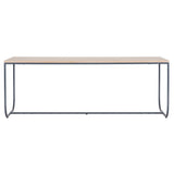 Tati Dining Table Large: White Stained Oak + Storm Grey