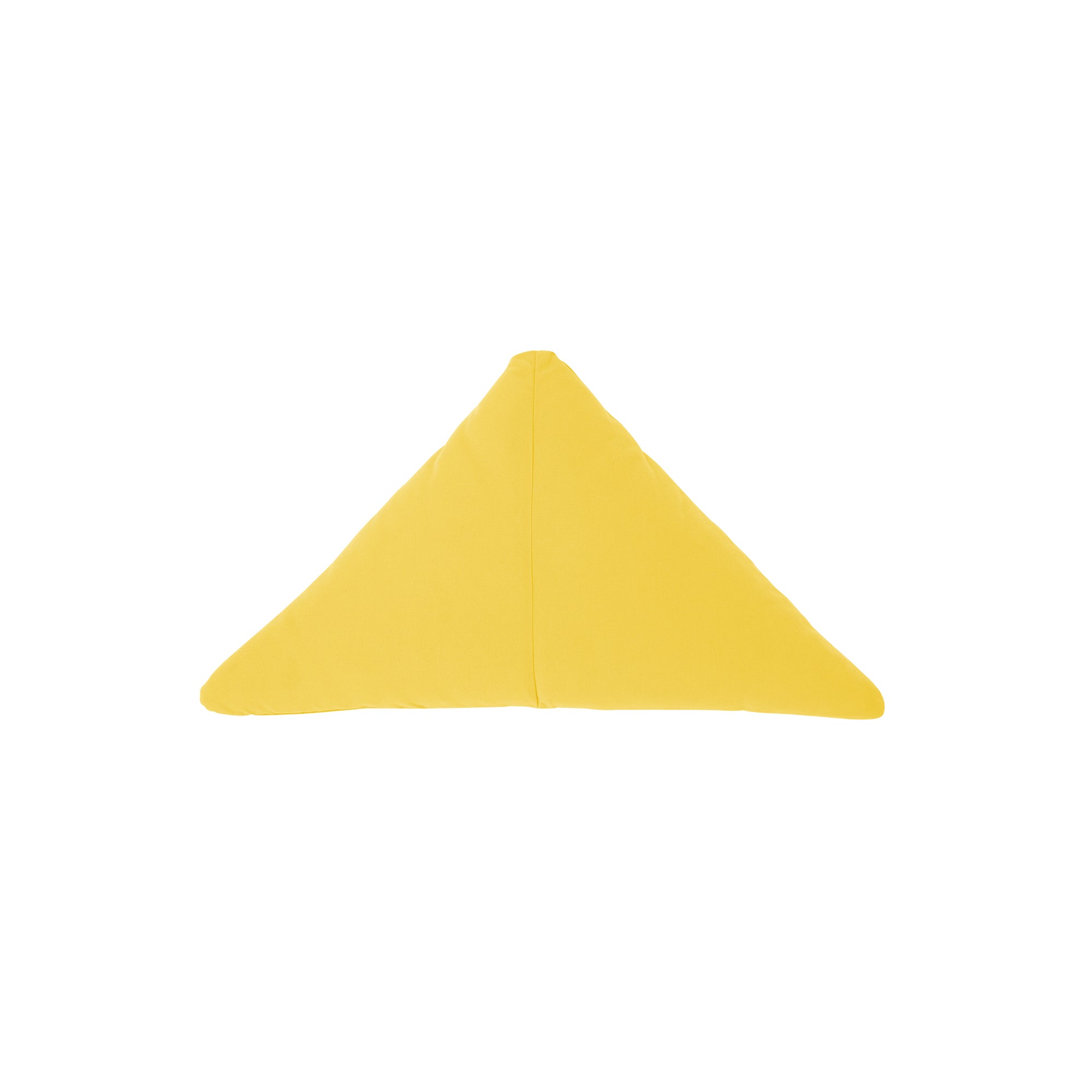 Triangle Throw Pillow: Yellow