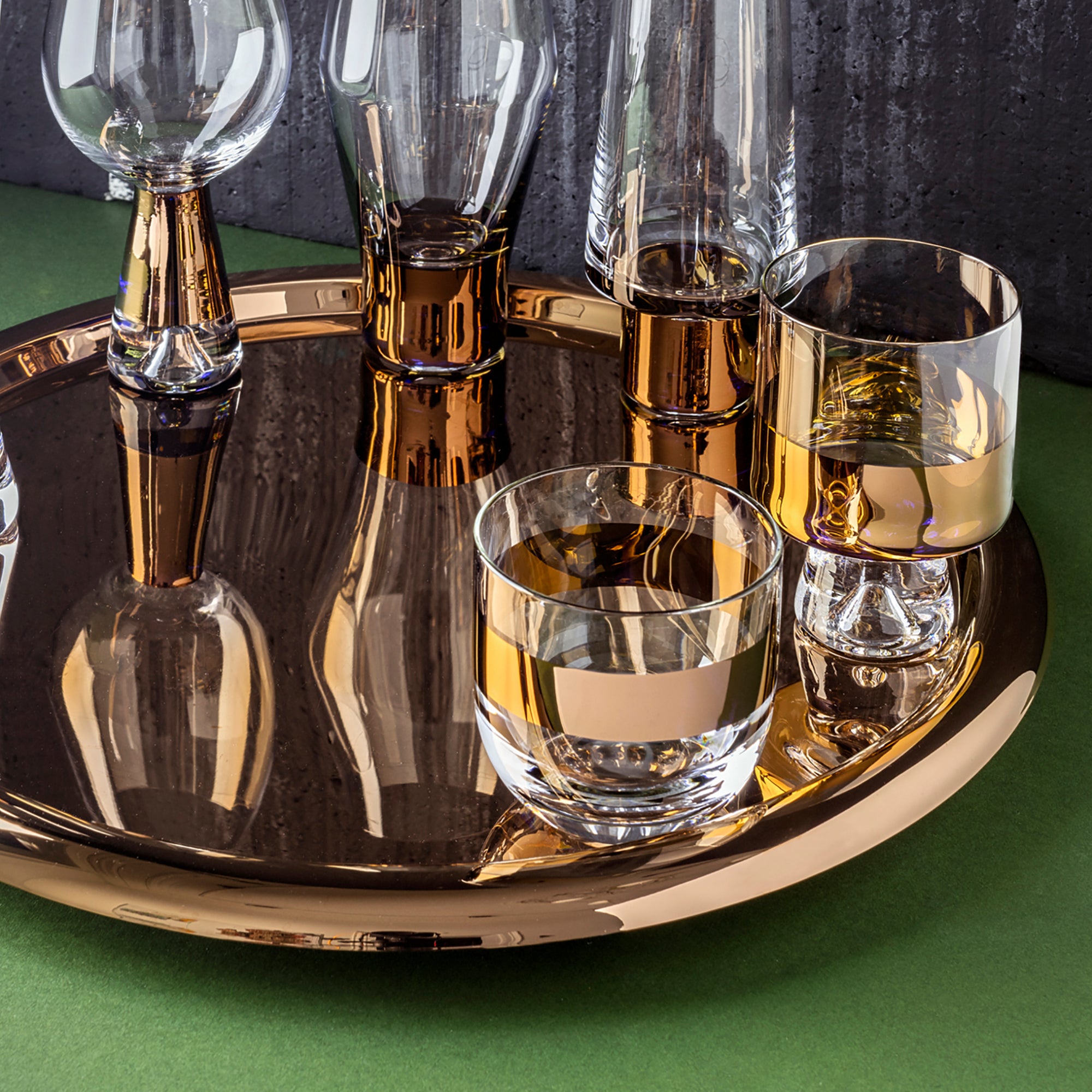 Tank Whiskey Glass Set: Copper