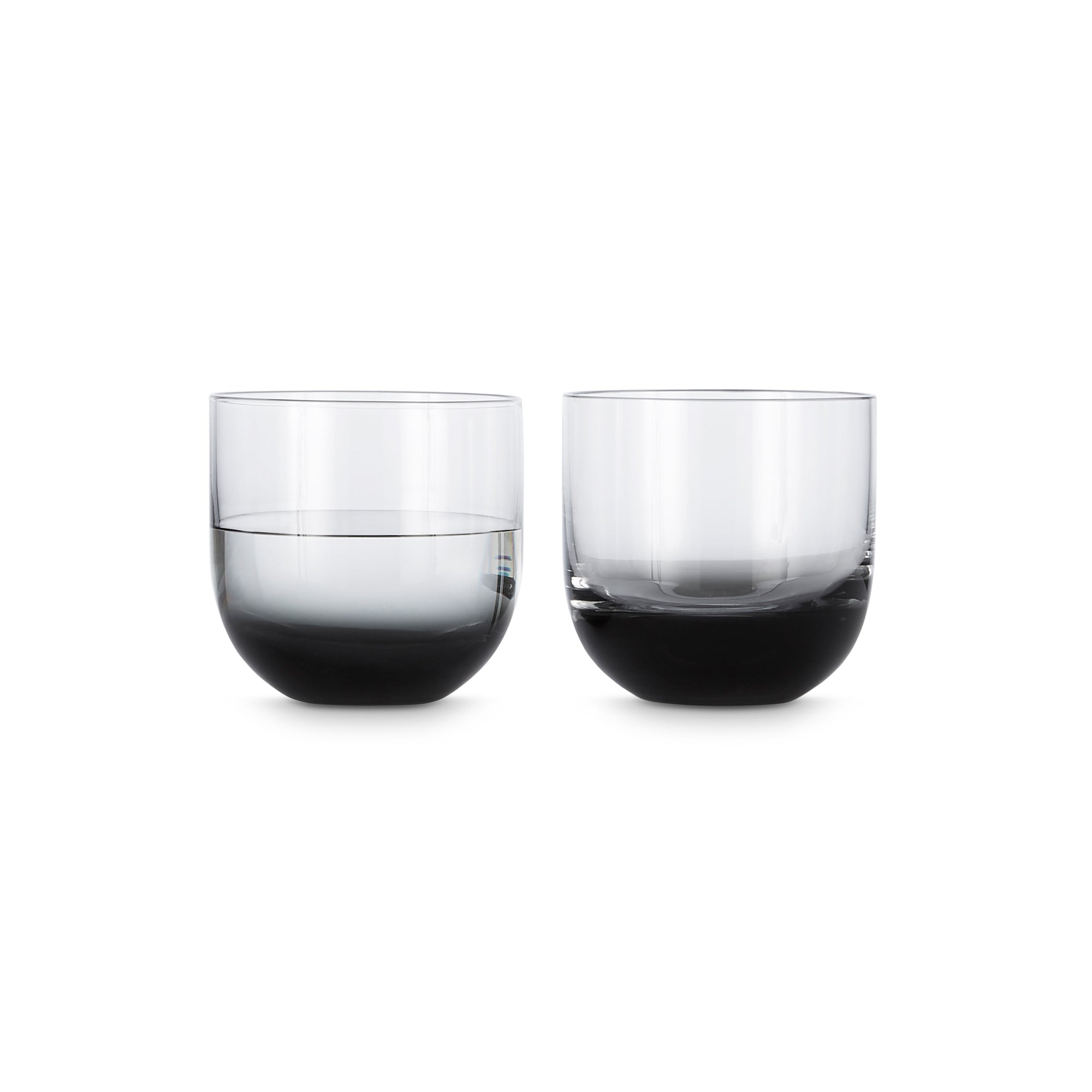 Tank Whiskey Tumblers: Black - Set of 2