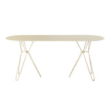 Tio Oval Dining Table: Ivory