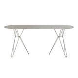 Tio Oval Dining Table: Stone Grey