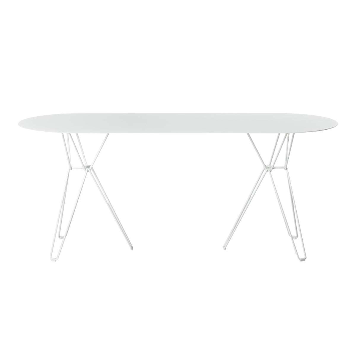 Tio Oval Dining Table: White