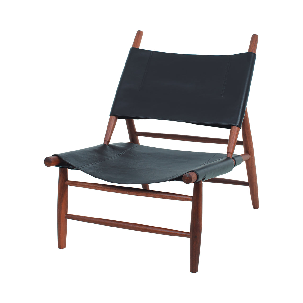 Triangle Chair (1952): Natural Walnut + Black