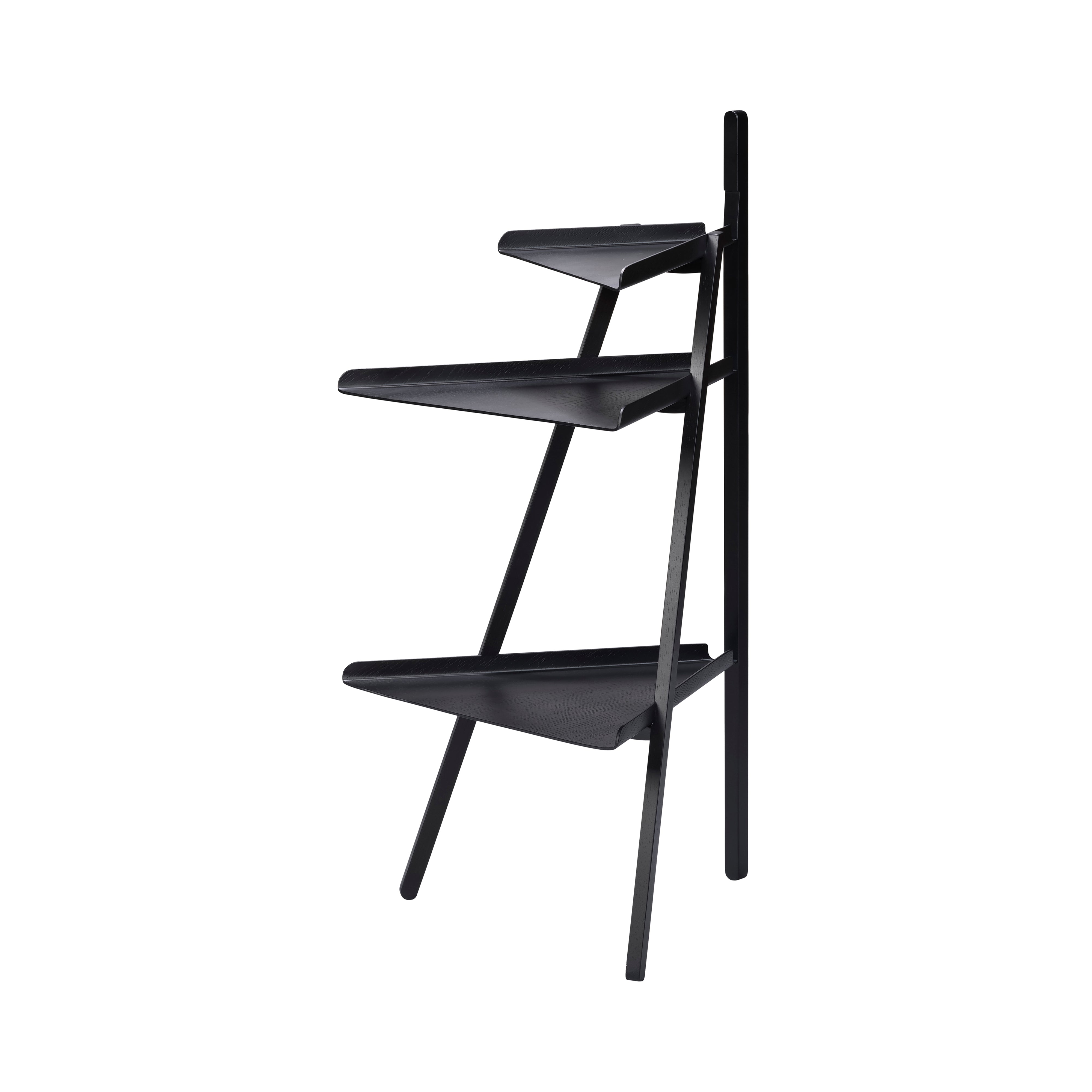 Trio Shelf: Black Stained Oak