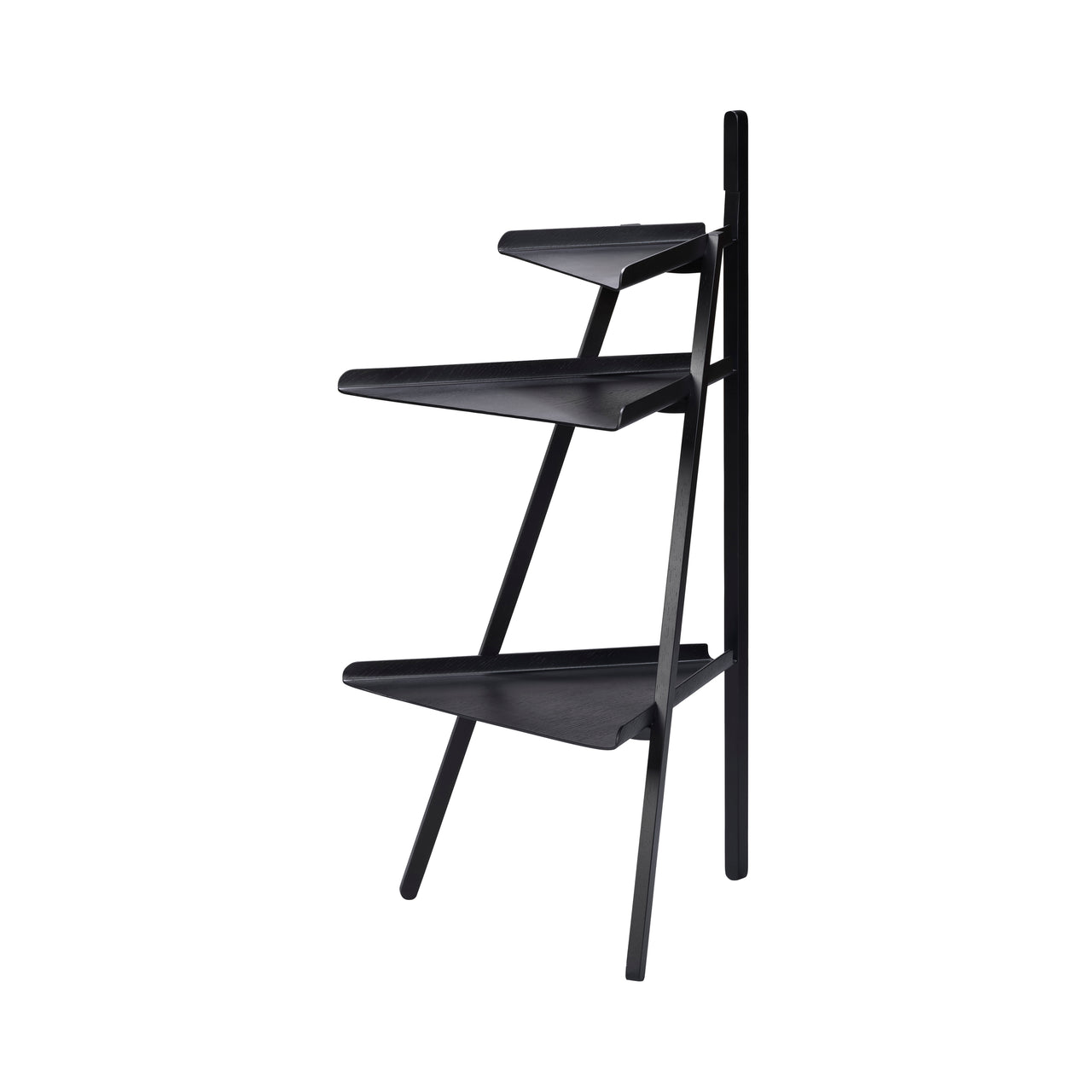 Trio Shelf: Black Stained Oak