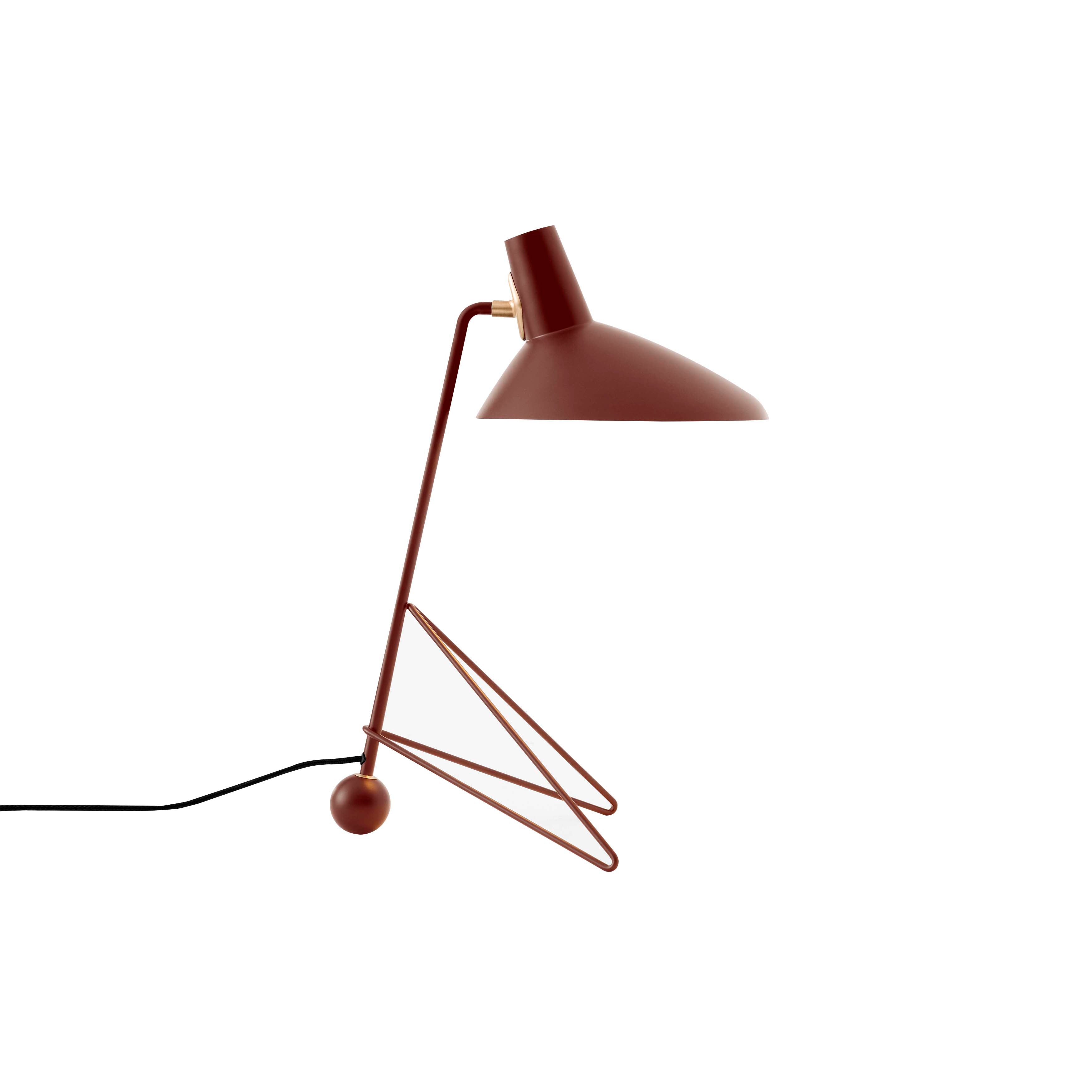 Tripod HM9 Table Lamp: Maroon