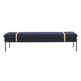 Turn Daybed: Black + With Natural Strap