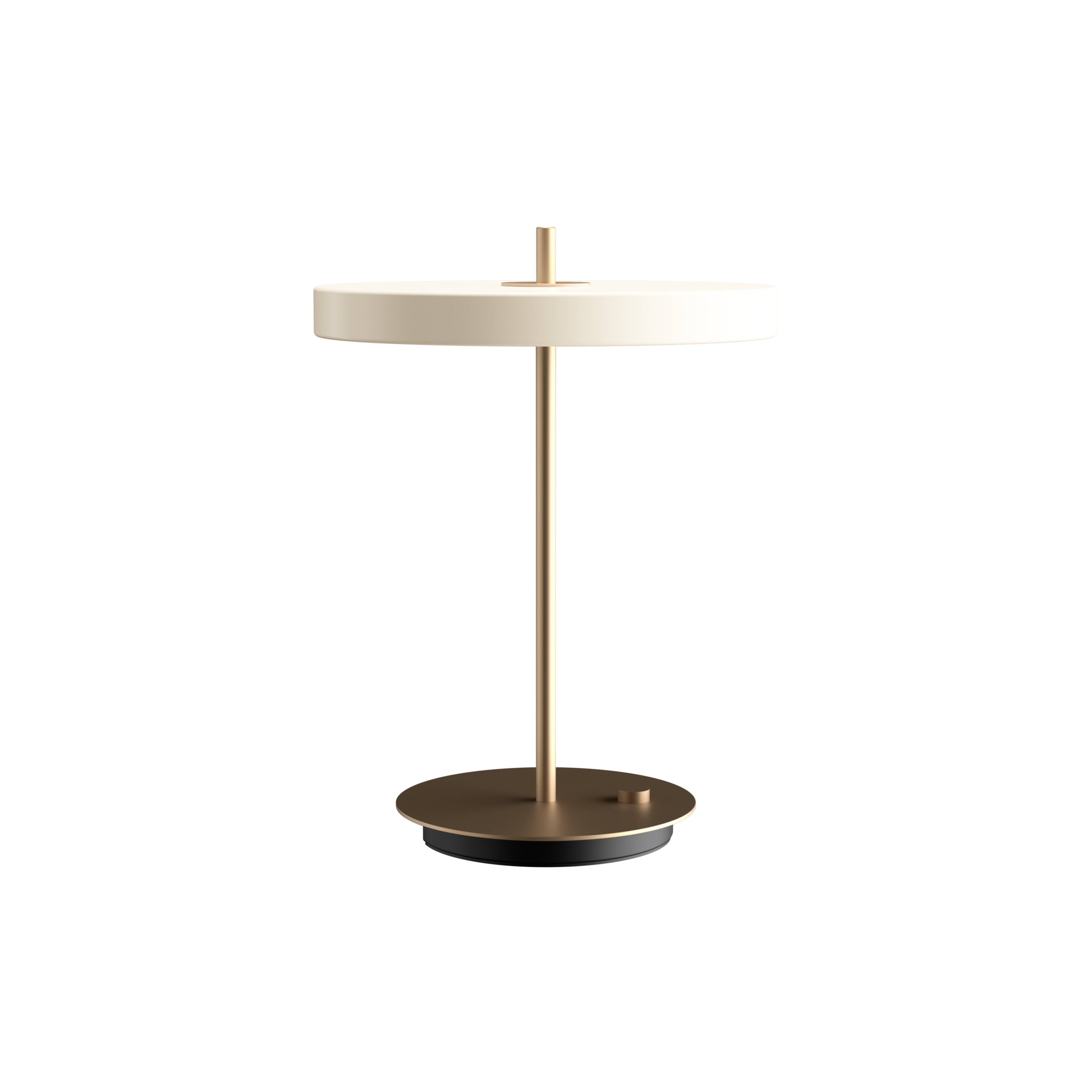 Asteria Table Lamp: Peral White