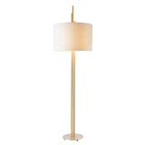 Upper Floor Lamp: Polished Brass + Grey