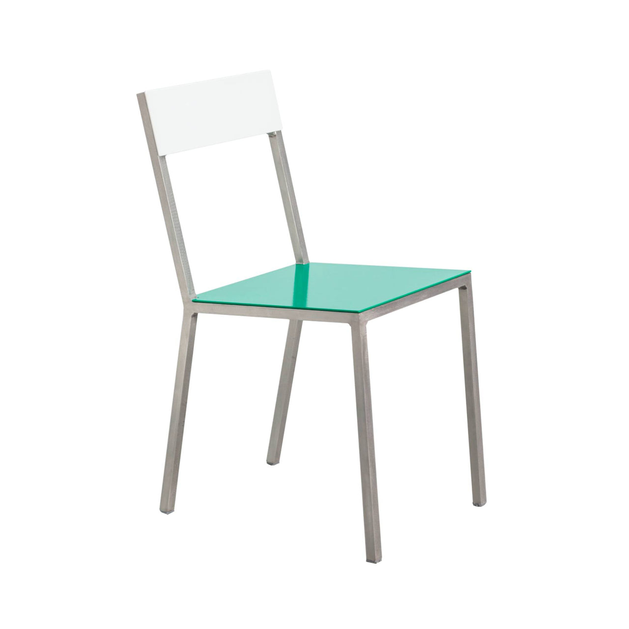 Alu Chair: Green + White + Aluminum