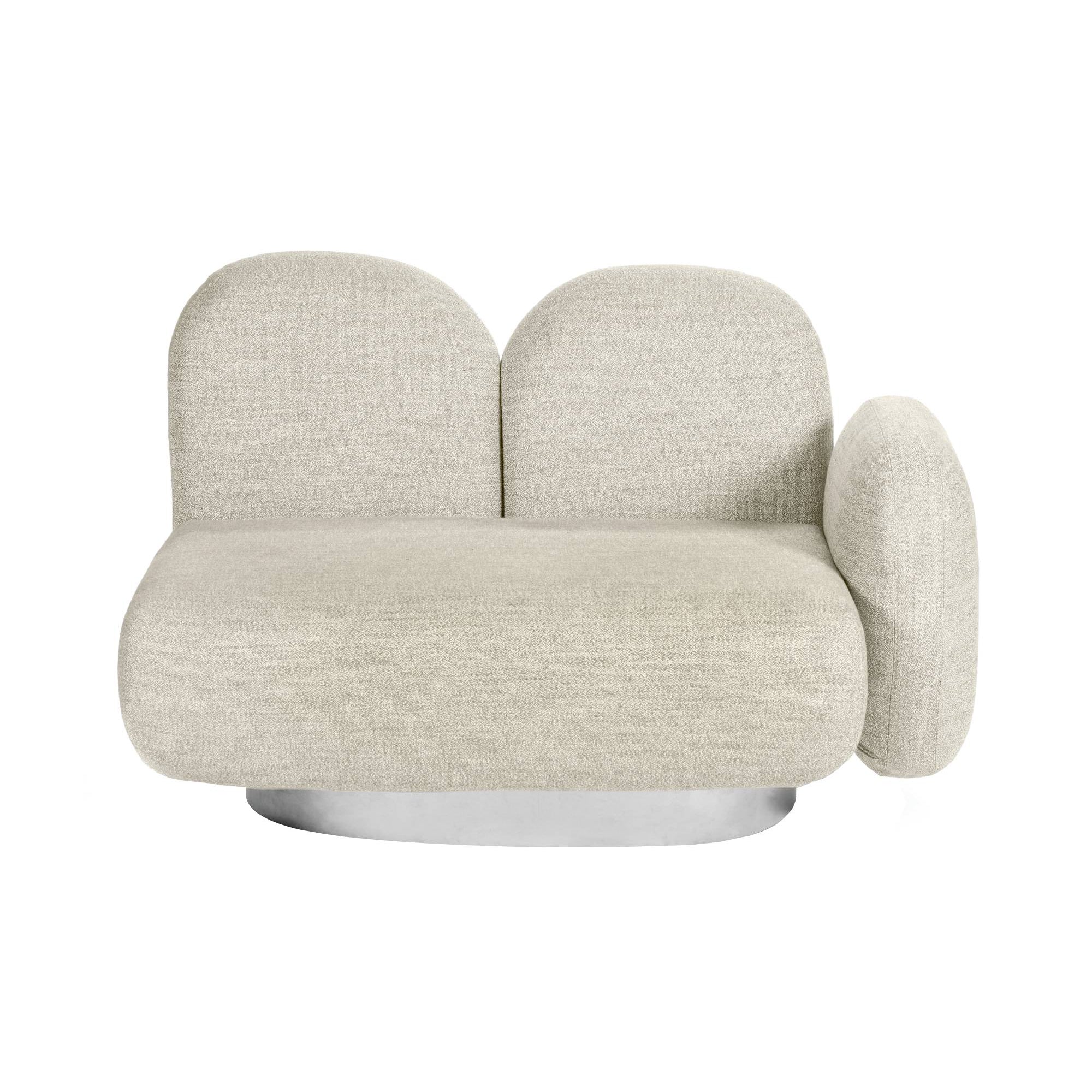Assemble 1 Seat Sofa: Gijon Sand + With Right Arm