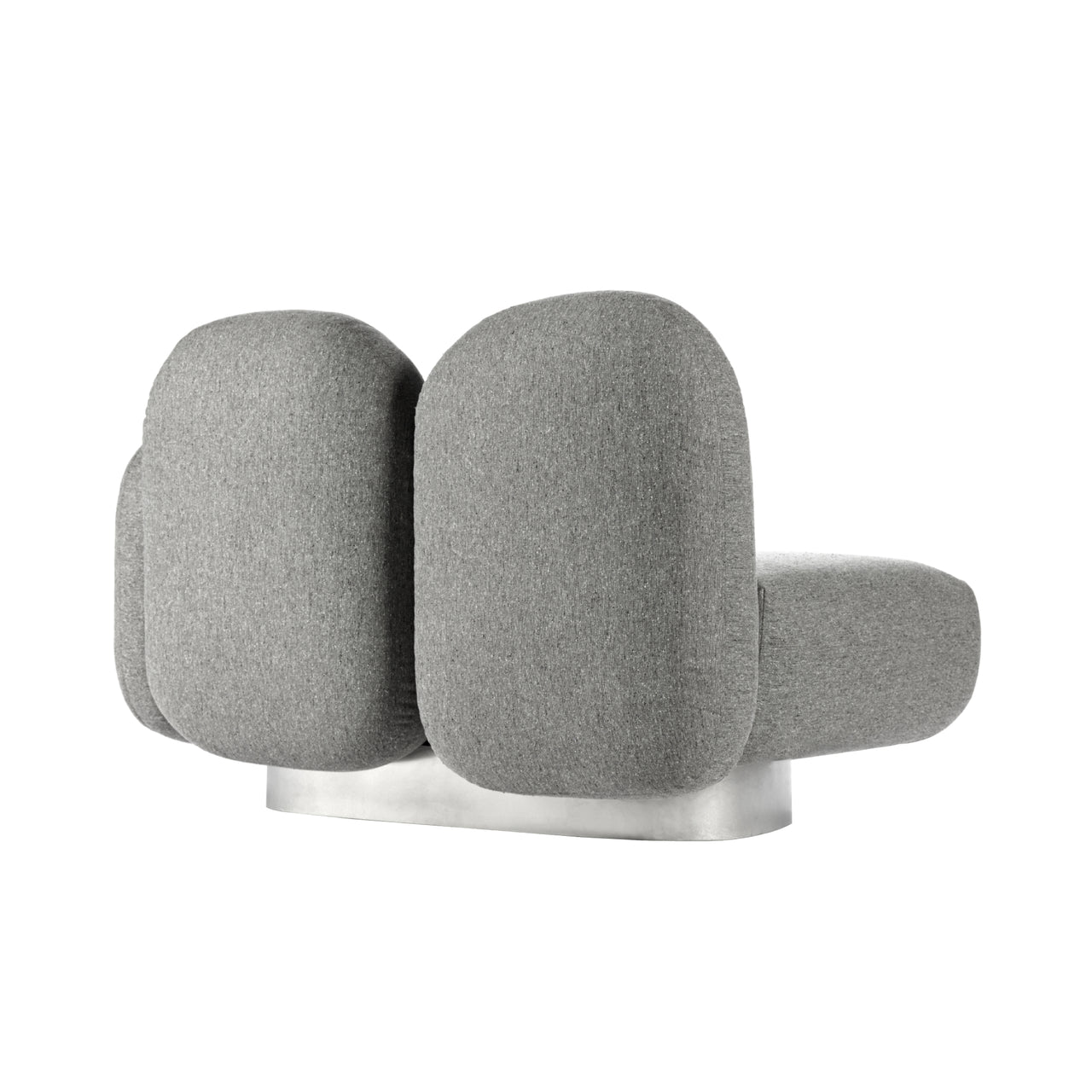 Assemble 1 Seat Sofa: Sevo Grey + With Right Arm