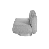 Assemble 2 Seat Sofa: Gijon Grey + Without Armrest