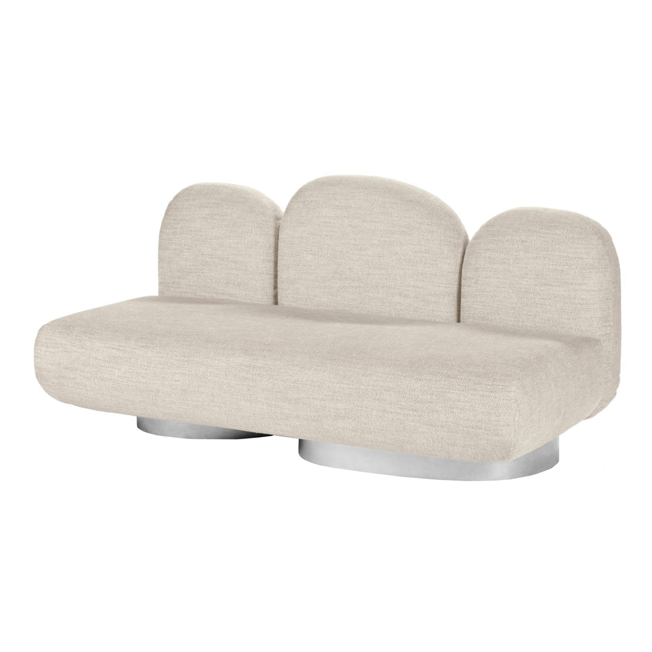 Assemble 2 Seat Sofa: Gijon Sand + Without Armrest