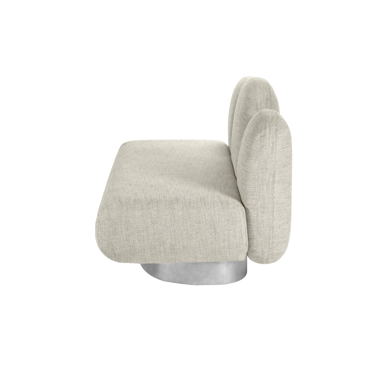 Assemble 2 Seat Sofa: Gijon Sand + Without Armrest