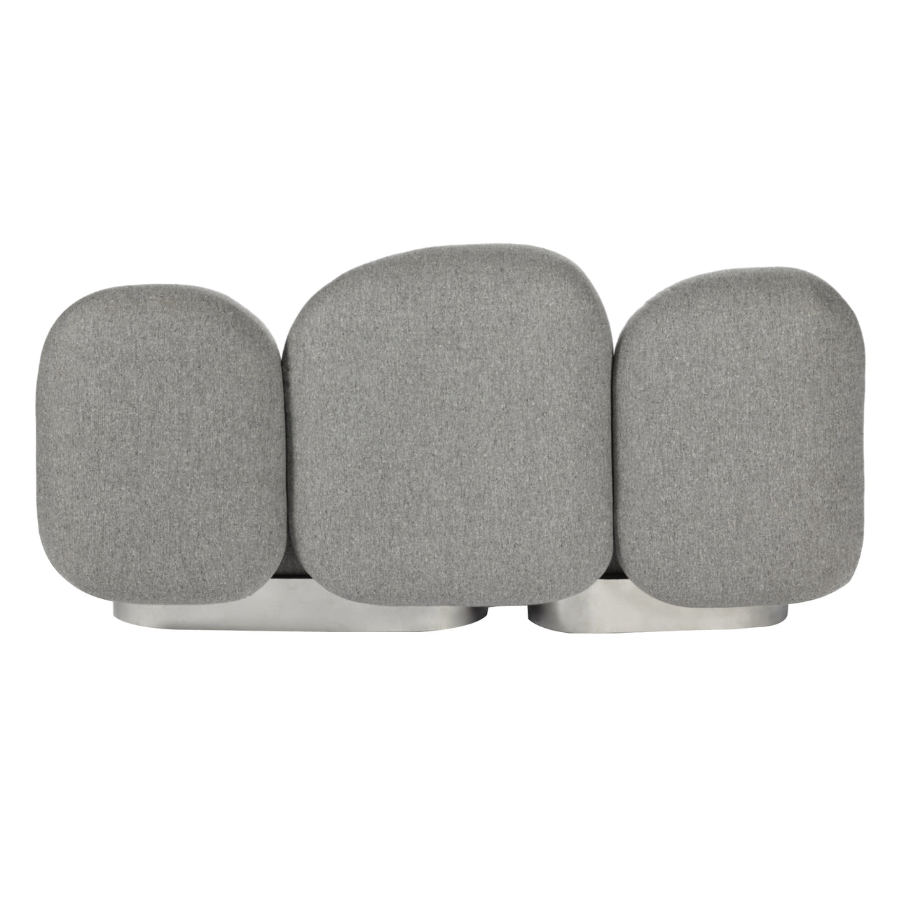 Assemble 2 Seat Sofa: Sevo Grey + Without Armrest