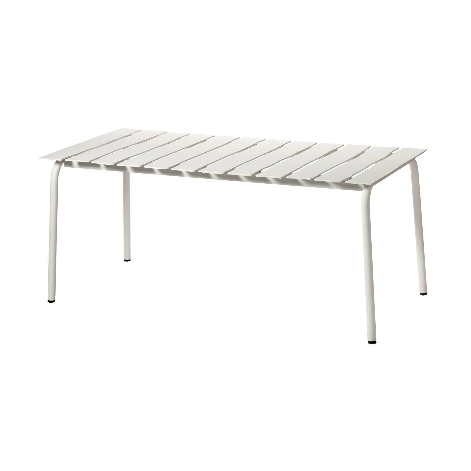 Aligned Outdoor Dining Table: Rectangle + Off-White
